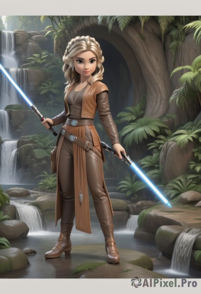 A vivid outdoors highlighting a female