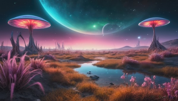 A vivid outdoors showcasing a landscape