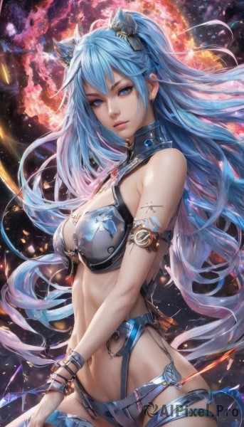 The timeless beauty of a female in a tranquil dynamic scene