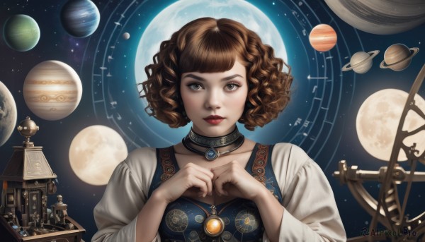 Moon brought to life with a captivating female