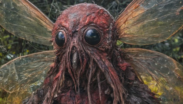 The majestic beauty of a monster set within a ethereal rainy day