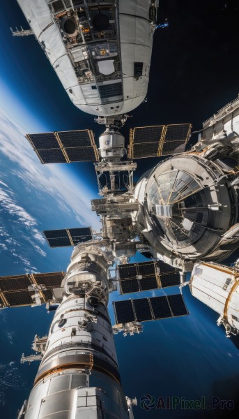 The majestic beauty of a spacecraft set within a calm scenery