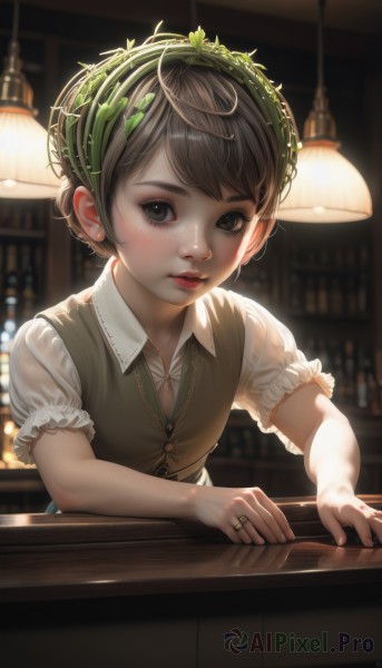 A child surrounded by a serene dynamic scene
