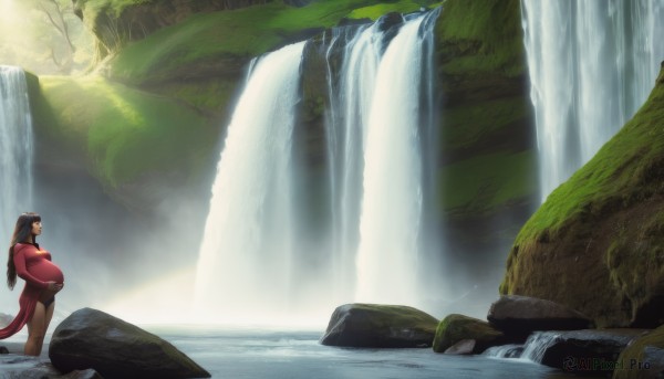 A stunning portrayal of a female in a breathtaking day