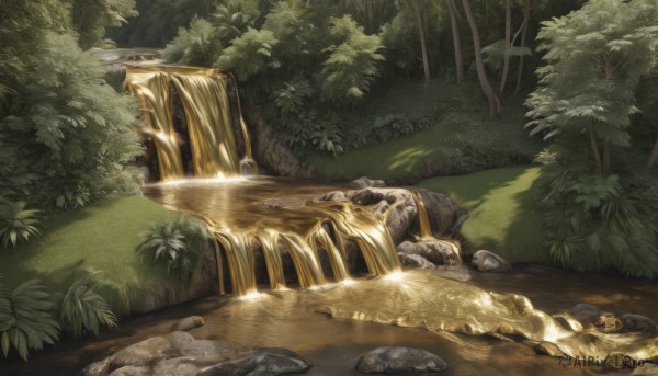 A refreshing image of a waterfall in day