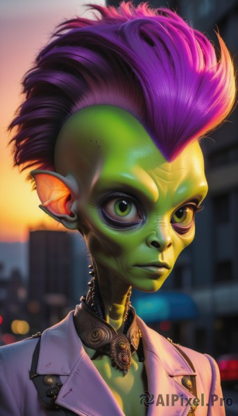 Image of a alien in a fresh dynamic scene