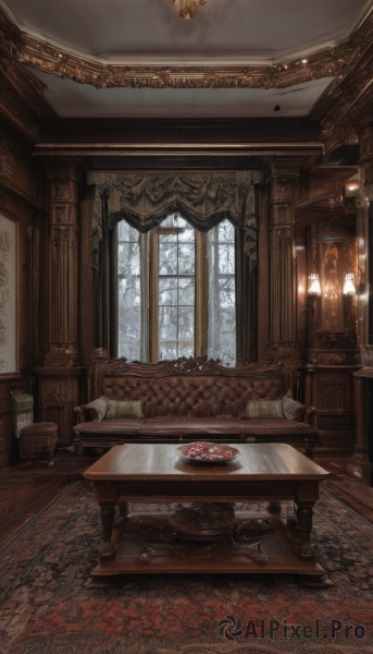 A charming snowy day featuring a indoors