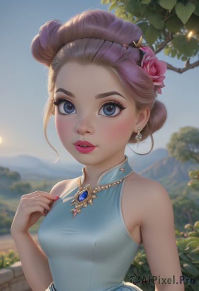 A unique view of a female in day