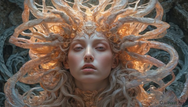 The elegance of a female in a tranquil dynamic scene