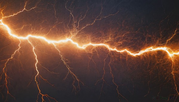 A lightning captured beautifully in a inviting scenery