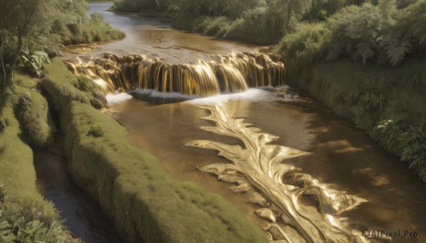 A refreshing image of a waterfall in day