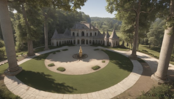 The elegance of a landscape in a idyllic day