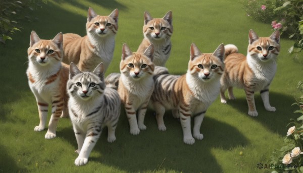 The beauty of a cat set in a captivating day