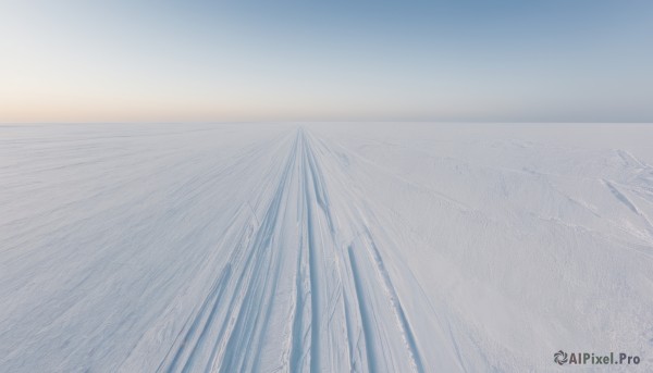A landscape in a picturesque sunset day