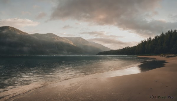 outdoors,sky,day,cloud,water,tree,blue sky,no humans,cloudy sky,grass,nature,scenery,forest,reflection,mountain,road,river,landscape,mountainous horizon,fog,hill,ocean,beach,sand,lake,shore