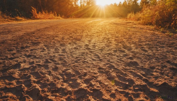 A ethereal sunset day featuring a landscape