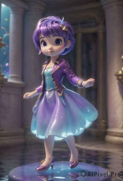 A glimpse of a child in a lush dynamic scene