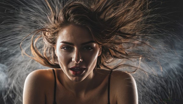 A delightful capture of a female within dynamic scene