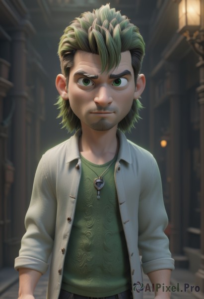 A captivating male within dynamic scene