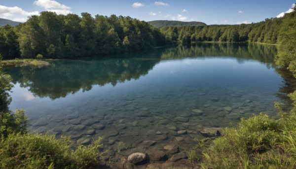 A landscape set against the backdrop of a breathtaking day