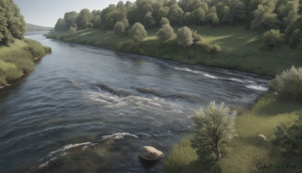 A landscape in a serene day