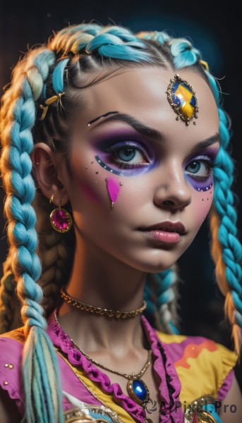 A stunning portrayal of a female in a lush dynamic scene