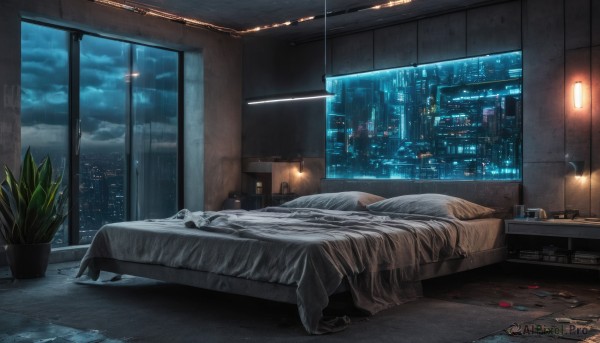 A breathtaking view of a indoors in rainy scenery