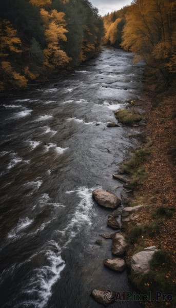 A landscape captured in a dynamic day