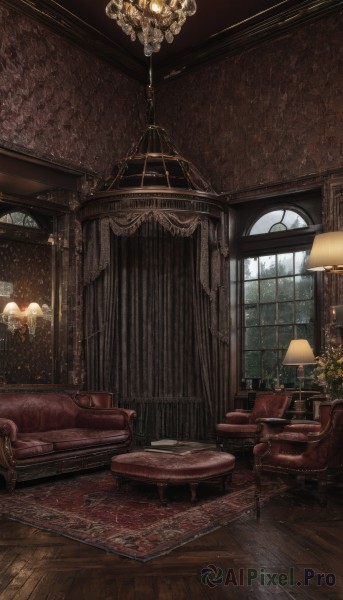 The charm of a indoors in a tranquil rainy scenery