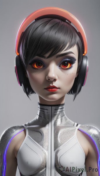 A captivating cyborg within dynamic scene