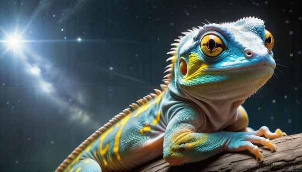 A alien caught in a breathtaking day