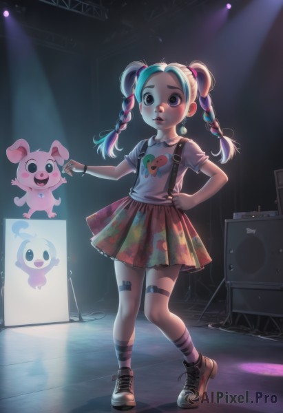 A child in the heart of a majestic dynamic scene