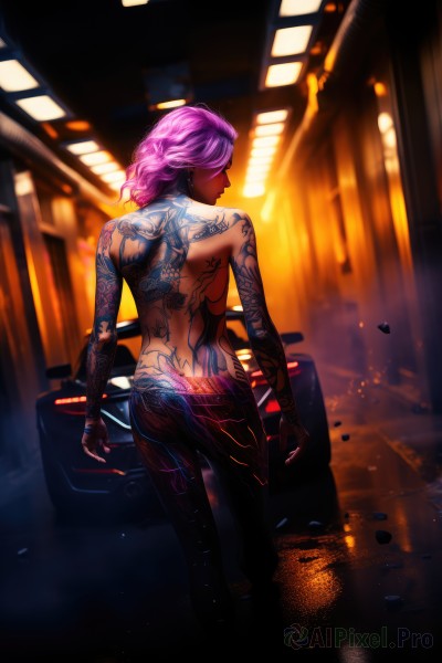 A female in a picturesque smoke