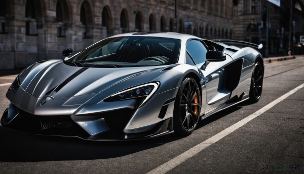 A motor vehicle amidst a calm outdoors