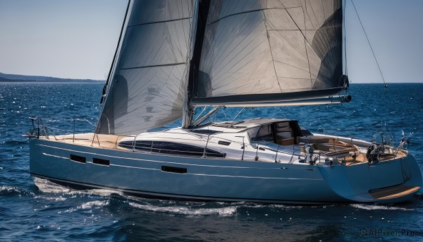 A majestic image of a boat in day