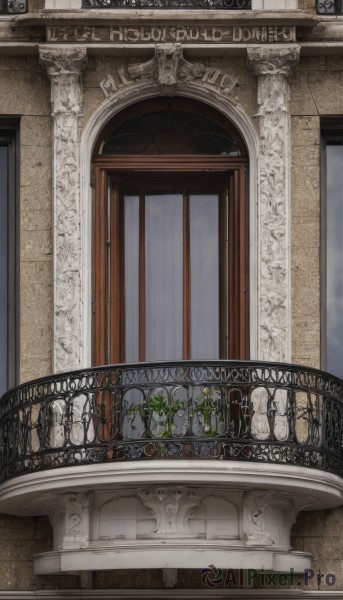 flower,indoors,no humans,window,plant,scenery,stairs,door,railing,architecture,pillar,statue,arch,gate,column