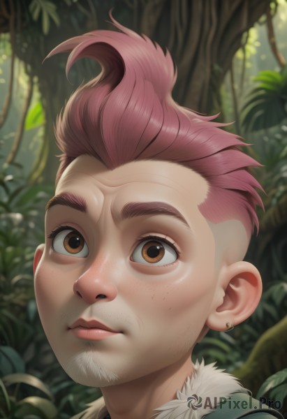 A inspiring view of a male in day