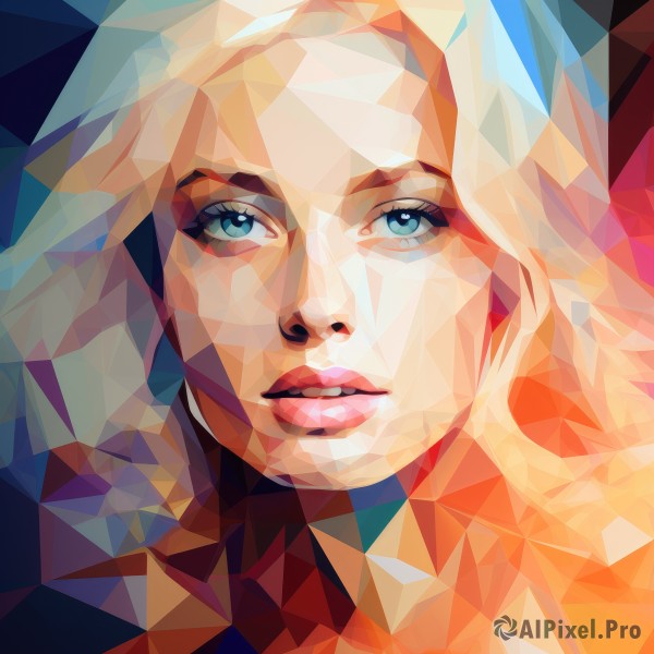 The beauty of a female set in a calm dynamic scene