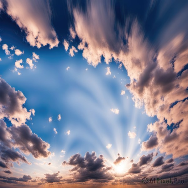 A magnificent landscape within sunset day
