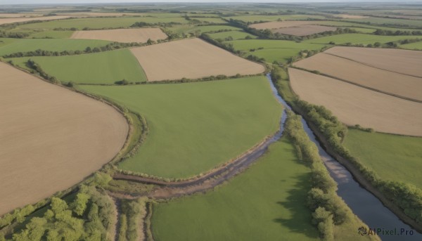 outdoors,sky,day,water,tree,no humans,grass,nature,scenery,forest,mountain,road,field,river,landscape,lake,cloud,from above,building,bush,bridge