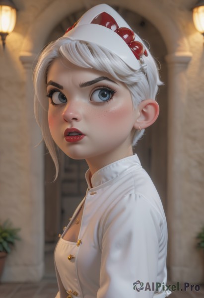 A serene dynamic scene featuring a female