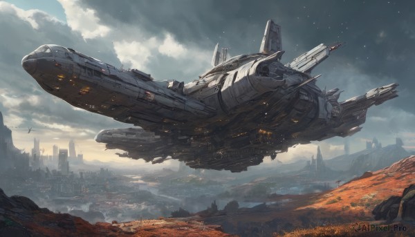 A striking day featuring the elegance of a spacecraft