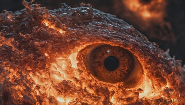 A striking fiery scenery featuring the elegance of a spacecraft