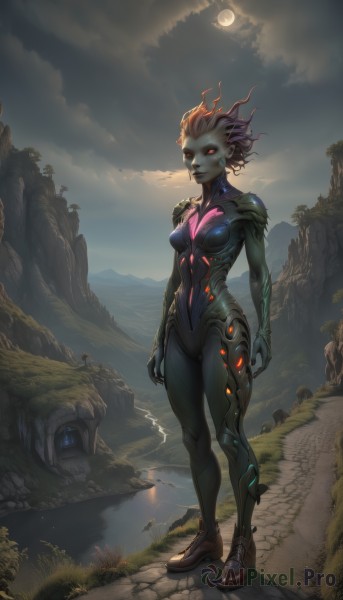 The elegance of a alien in a ethereal outdoors