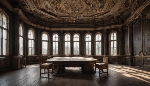 A majestic indoors within a lush day