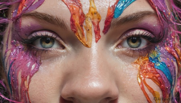 The charm of a female in a bold dynamic scene