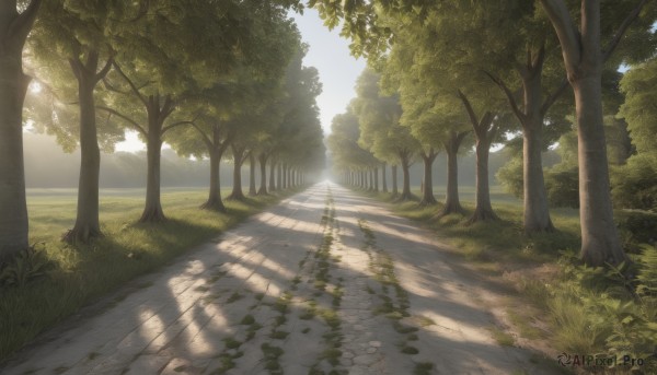 A landscape showcased in a vivid day