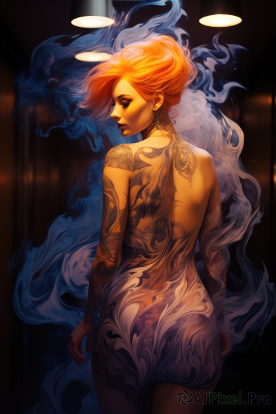 A stunning portrayal of a female in a calm dynamic scene