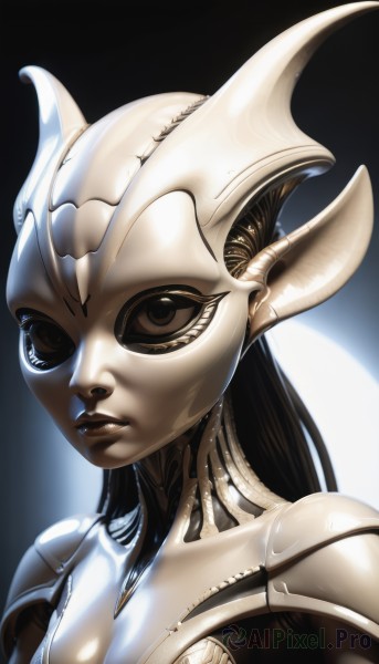 A glimpse of a alien in a picturesque dynamic scene