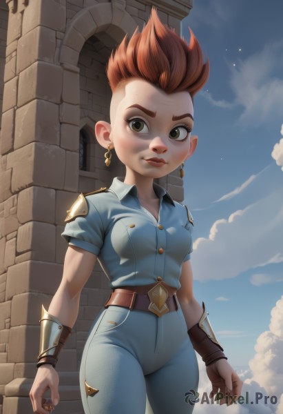 A inspiring view of a female in day